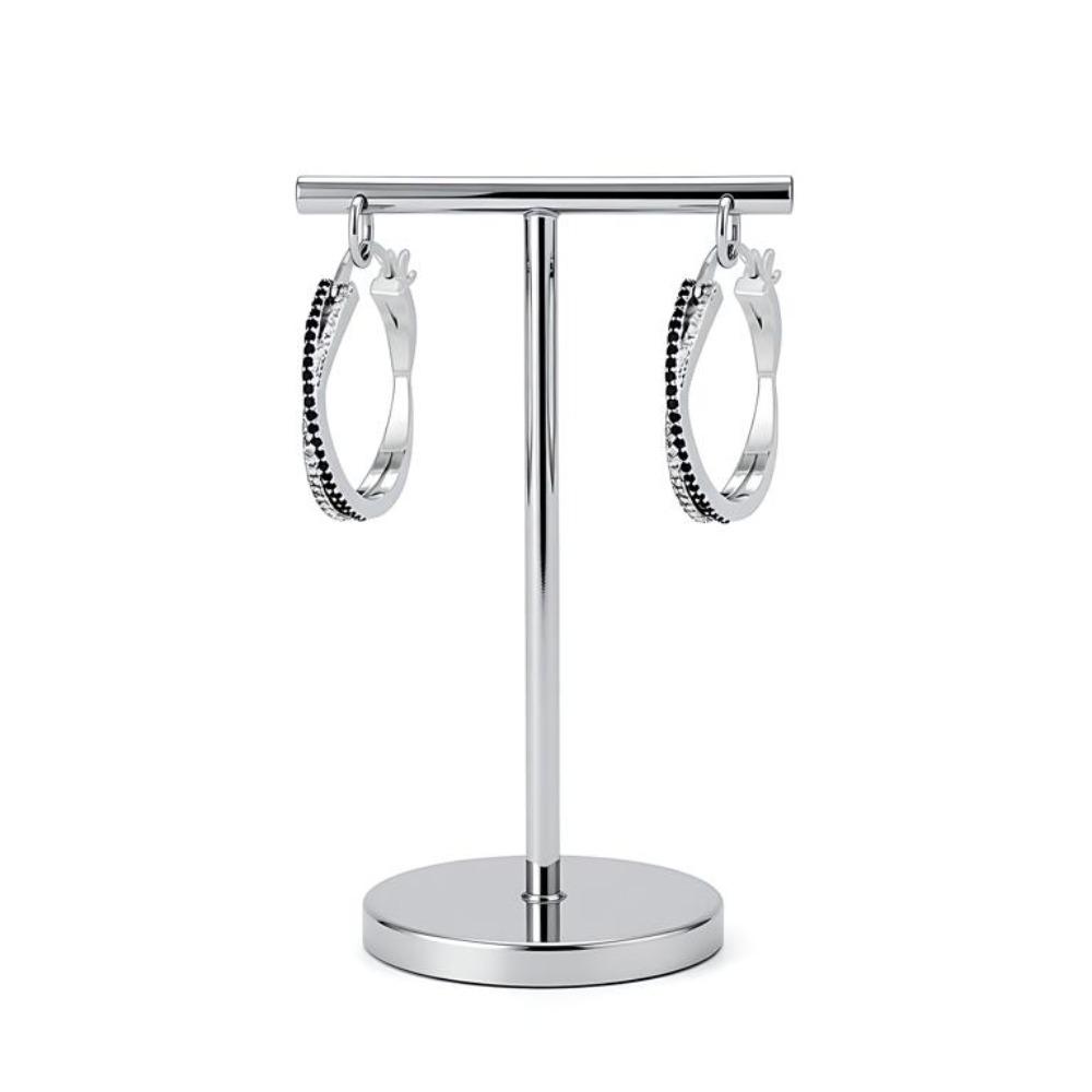 Black Awn Модные классические серьги-кольца, серьги-крестики