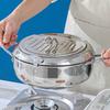 Stainless Steel Deep Fryer Pot with Lid Japanese Deep Frying Pan Temperature