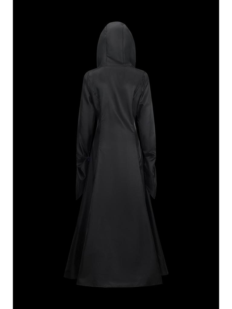 Vintage European Court-Style Hooded Long Sleeve Halloween Dress