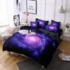 Роскошный темно-синий комплект постельного белья Galaxy Twin Full Queen King Size, пододеяльник/пододеяльник, комплект сияющих звезд, звездное небо, пододеяльник