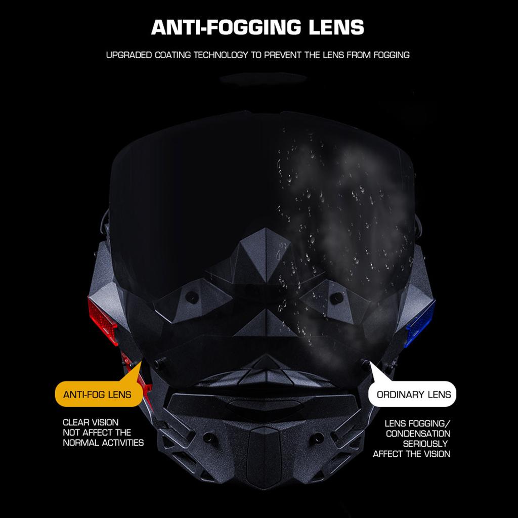 Маска для косплея Темного Рыцаря Многоцелевая Маска для защиты на открытом воздухе Регулируемая Дышащая Панк Кибер Маска Аксессуары для охоты на открытом воздухе