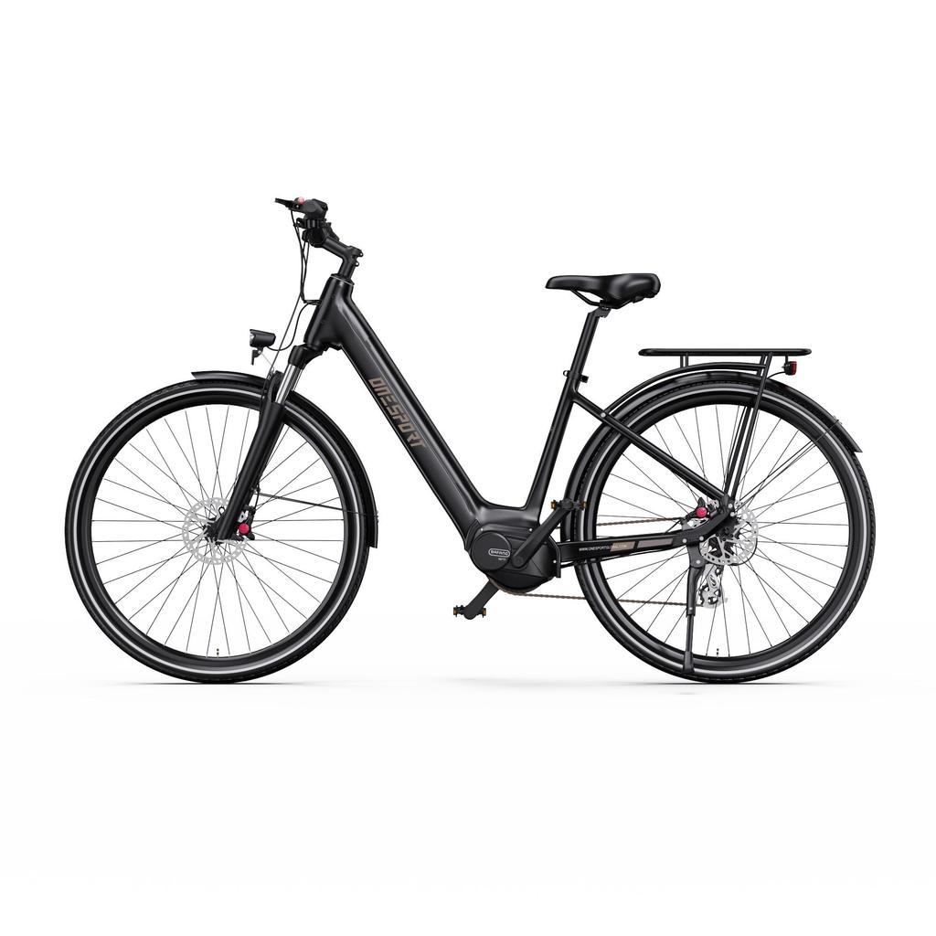 ONESPORT OT07 250W Mid-Drive Electric Bike, 36V 14Ah Battery, 110km Range, Hydraulic Brakes, Shimano 7-Speed,