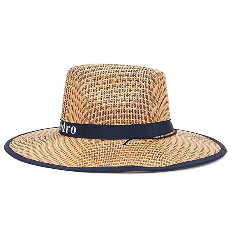 Straw Hat Western Cowboy Sle Outdoor Summer Beach Fishing Sun Protection Hat Unisex Ideal For Construction Sites