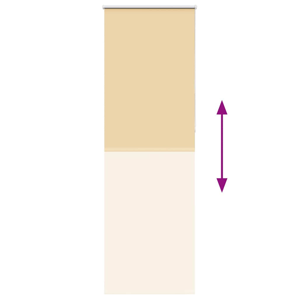 Roleta Zaciemniająca Beżowa 65X210 Cm Szerokość Tkaniny 60,7 Cm