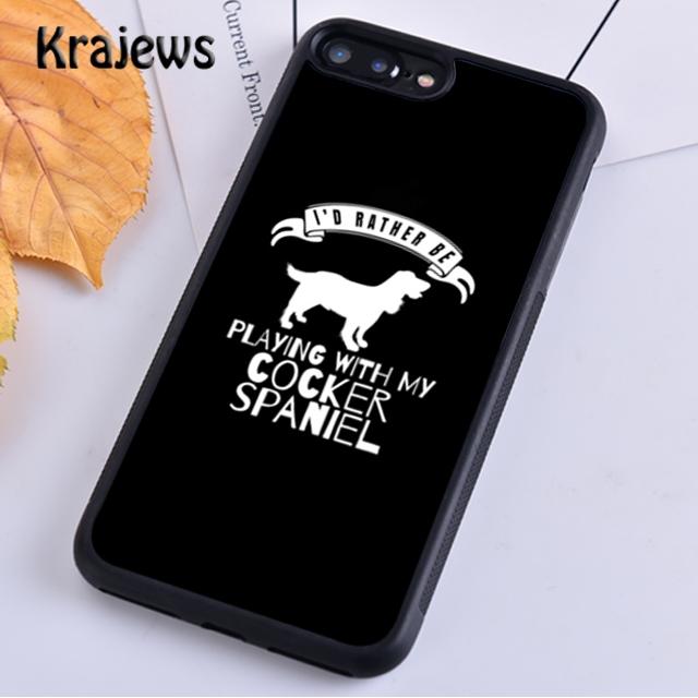 Cartoon Cocker Spaniel Phone Case Cover For iPhone 17 Air 16 15 14 plus 12 13 pro max coque Shell Fundas