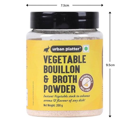 Urban Platter Овощной бульон и порошок для бульона, 200 г [ Удобство в любое время | Быстро готовится | Яркие вкусы | Идеальная приправа и специи]