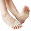 Foot Protection Pads, Foot Support, Cushioned Shock Absorption, Support for Five Toes, Washable, Soft, for Soles and Foot Care, Unisex (1, Beige)