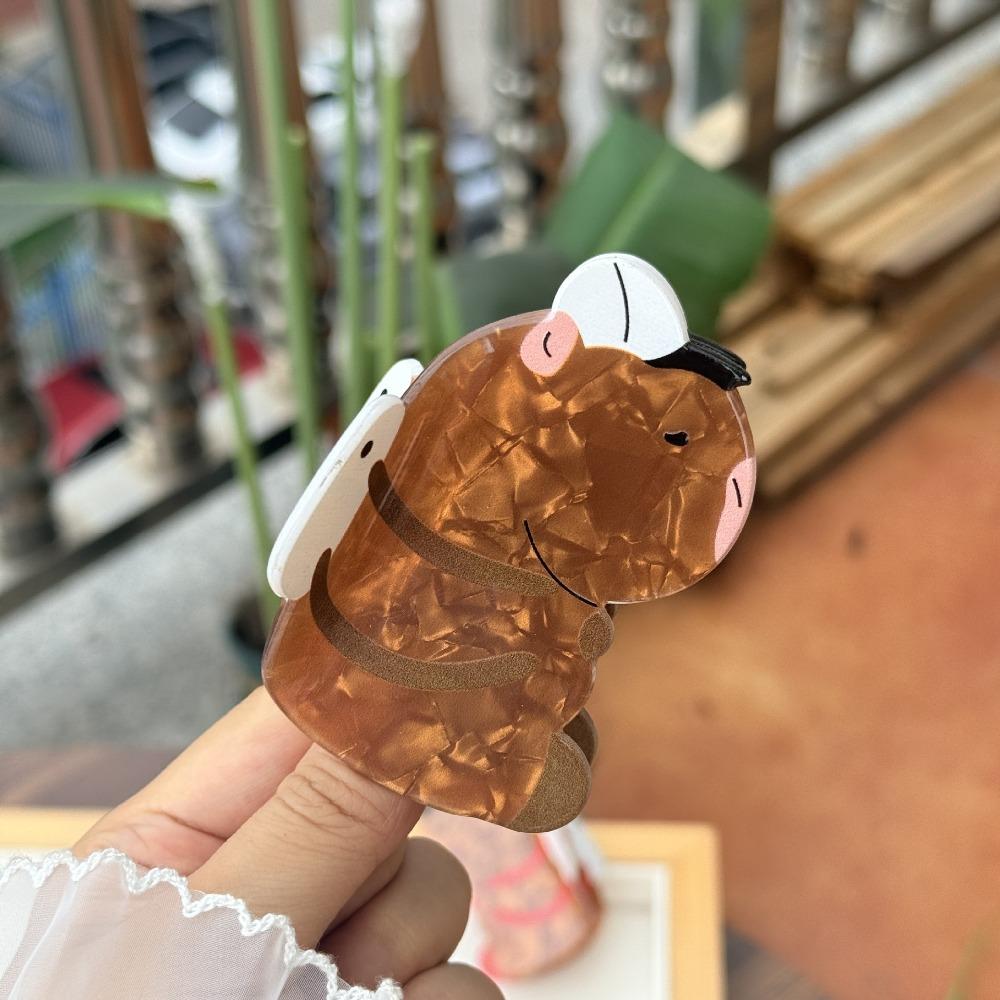 Guitar Cartoon Animal Shark Clip Acrylic Cute Hair Claw Personalized Creative Hair Claw  Daily