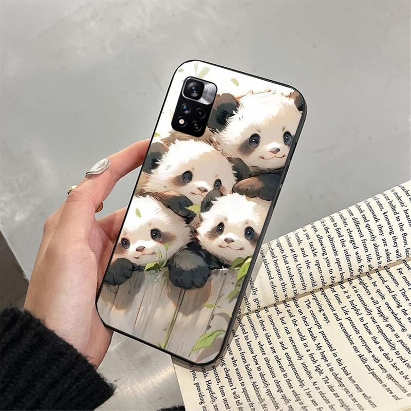 Чехол для телефона с пандой для Xiaomi Redmi note 13 12 Pro 11S 11 10 Pro 10S 12S Redmi 10 9C 13C