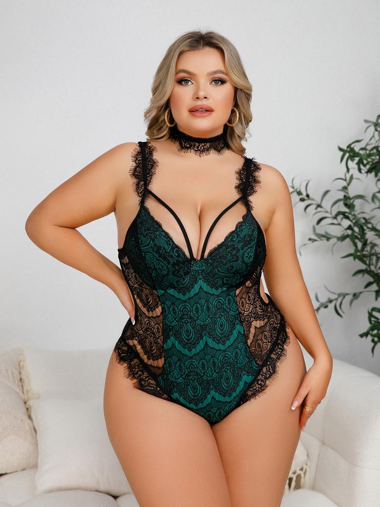 Plus Size Lingerie One-Piece Sexy Lace Sexy Lingerie