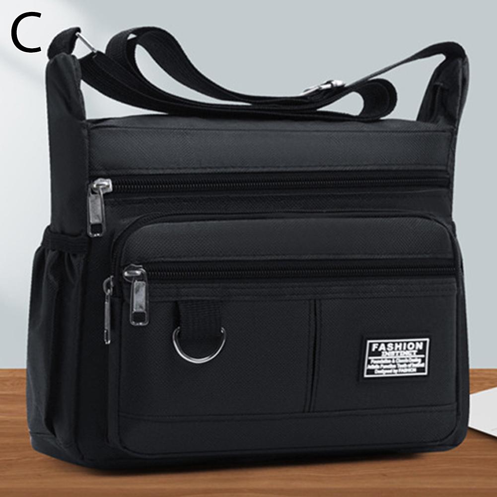Multi-pocket Men's Crossbody Bag Oxford Cloth Shoulder Office Classic Leisure Multi-layer Bag T C2O2