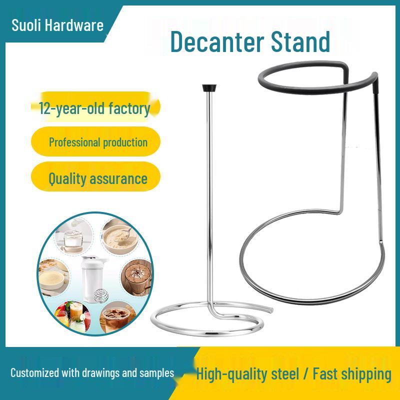 Inverted Metal Wine Decanter Drying Stand
