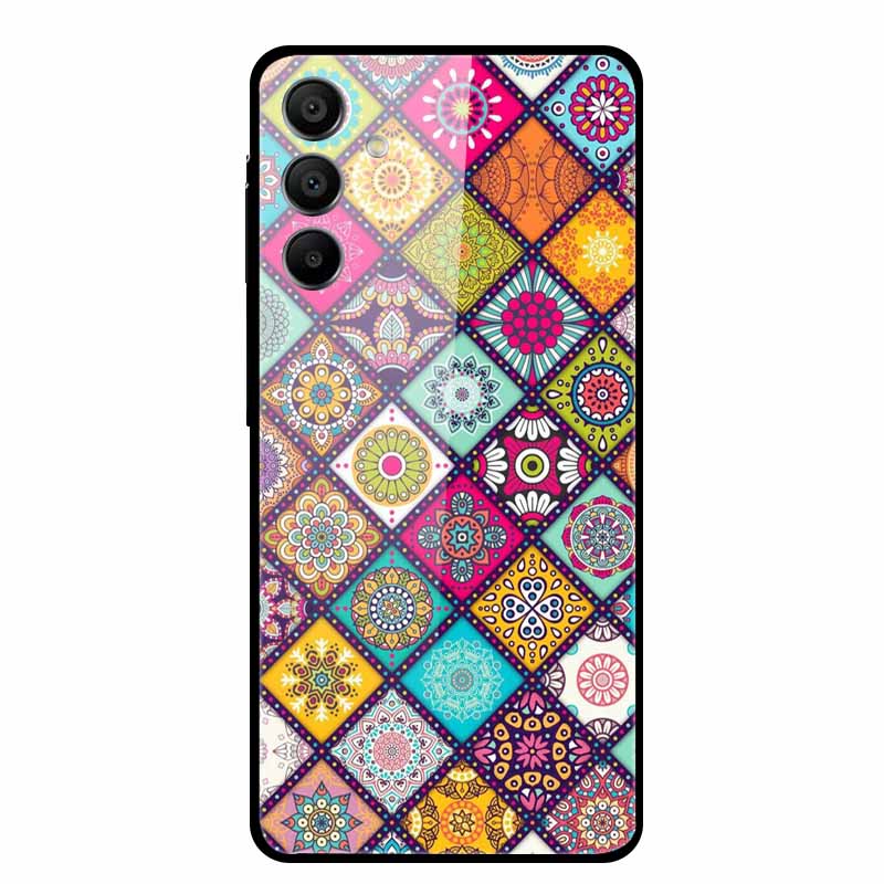 Закаленное Стекло Чехол для Samsung Galaxy A16 5G Задняя Крышка Жесткий Чехол для SamsungA16 Чехол для Телефона Fundas Крутой Защитный Милый Бампер