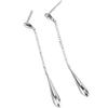 Drop Chain Earrings for Droplet American 925 Hypoallergenic To for Women Women, Earrings, Simple, Silver, Metal, Present, Popular, Platinum,