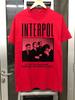 Футболка с принтом Interpol Band Turn On The Bright Light Красная Полный размер S-5XL Унисекс