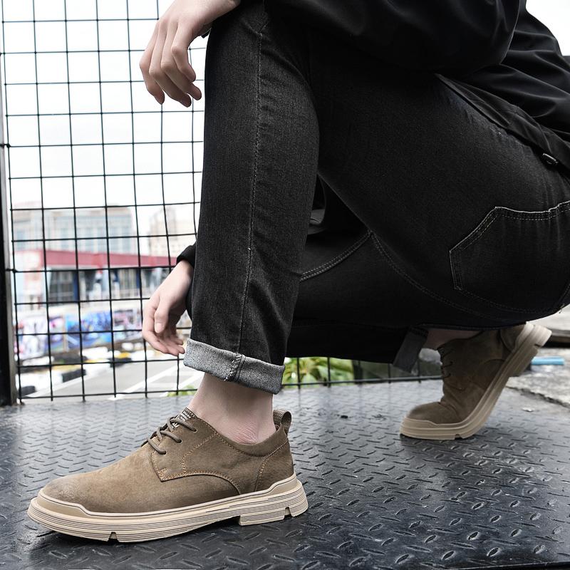Модная обувь для ходьбы на открытом воздухе, мягкая кожаная обувь для инструментов, мужская модная обувь для шитья и инструментов, туфли-оксфорды на плоской подошве, удобная повседневная обувь для путешествий