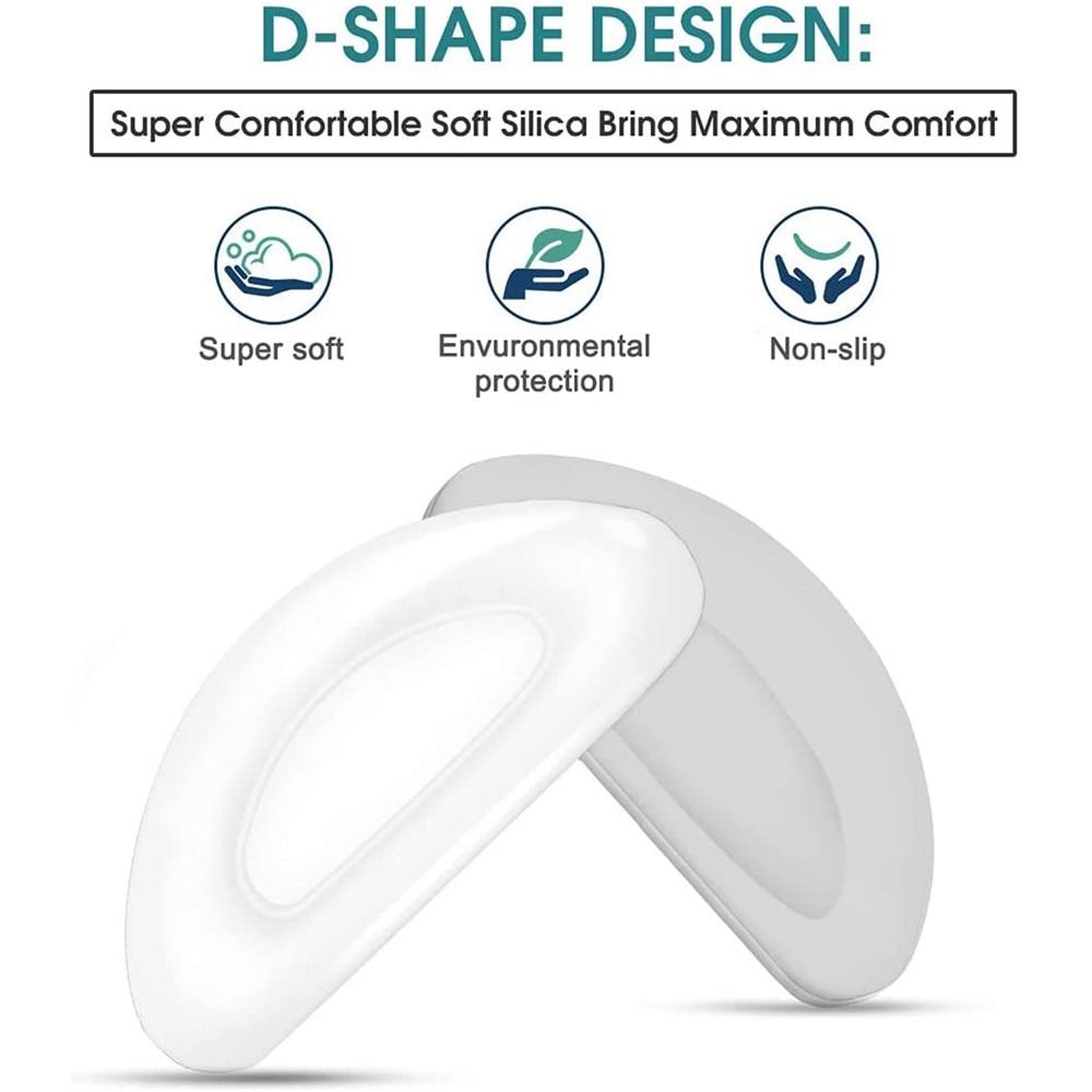20 pairs of eyeglass nose pads, transparent anti-slip nose pads, adhesive anti-slip soft silicone self-adhesive eyeglass nose pads