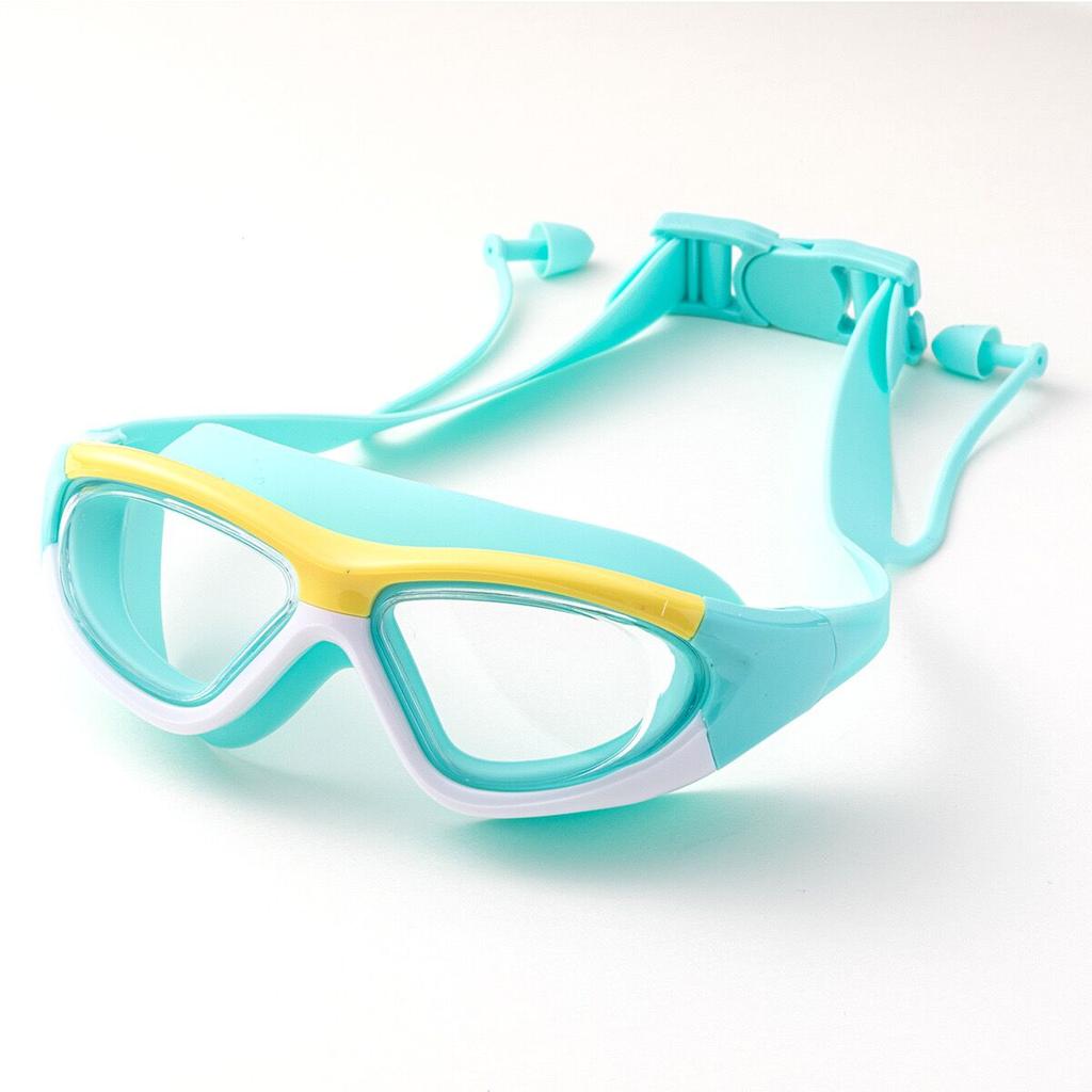 High-definition Kidsren's Swimming Goggles For Boys And Girls Anti-fog Swimming Goggles Large-frame Goggles Comfortable Silic