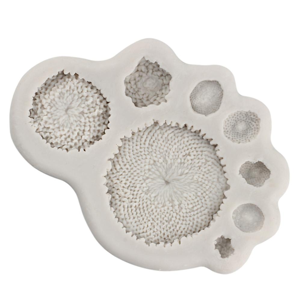 Daisy Sunflower Stamen Silicone Mould DIY Fondant Cake Decorating Tools Sugarcraft Candy Clay Chocolate Gumpaste Moulds