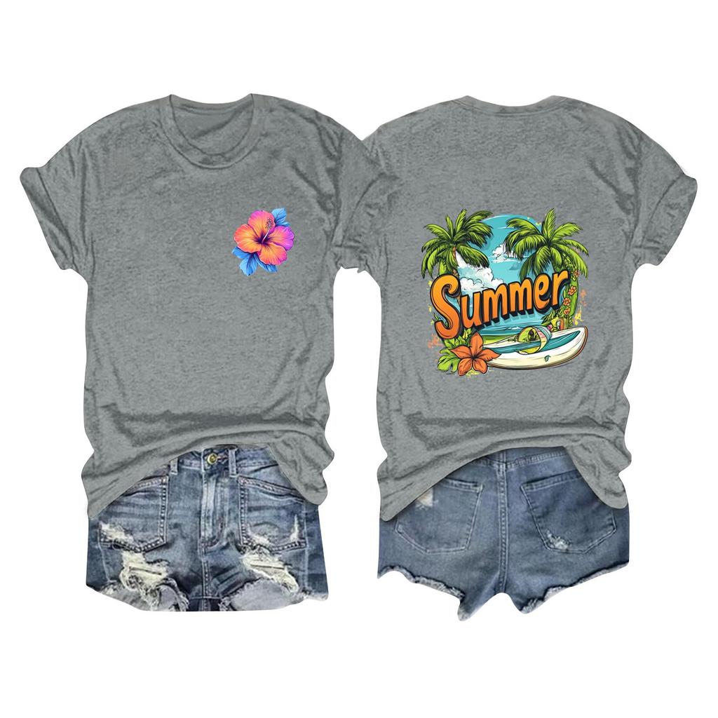 Футболки с короткими рукавами для женщин, модные топы, легкие и мягкие повседневные летние наряды, одежда