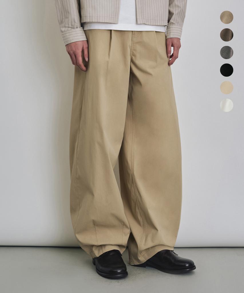 COSTUME O’CLOCK Хлопкоподобные брюки-бананы с одной складкой 6 цветов Coospt245 (Тип B)