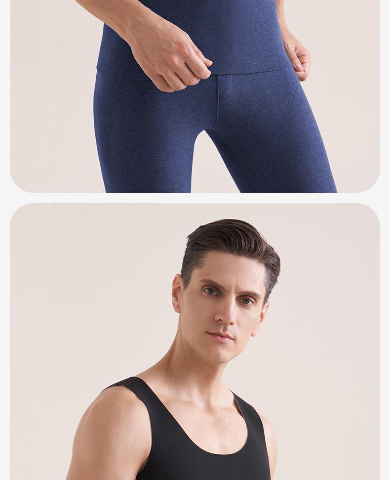 Мужской жилет без рукавов из шелкового кашемира с нашивкой и толстым бархатом