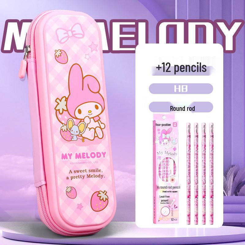 Kuromi & Cinnamoroll Melody Pencil Case for Primary School Girls