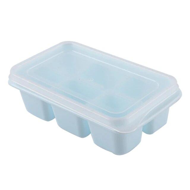 1/3pcs Big Ice Tray Ice Cube Mold Square Shape Ice Cream Maker Tray for Whiskey Cocktails DIY with Lid Silicone Kitchen Tools