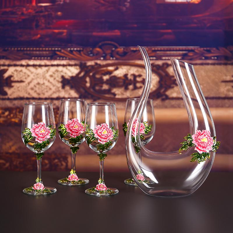Бокал для красного вина, набор бокалов, хрустальный бокал, винный графин, фляга, диспенсер для вина, барная посуда, наборы для вина, изысканные подарки