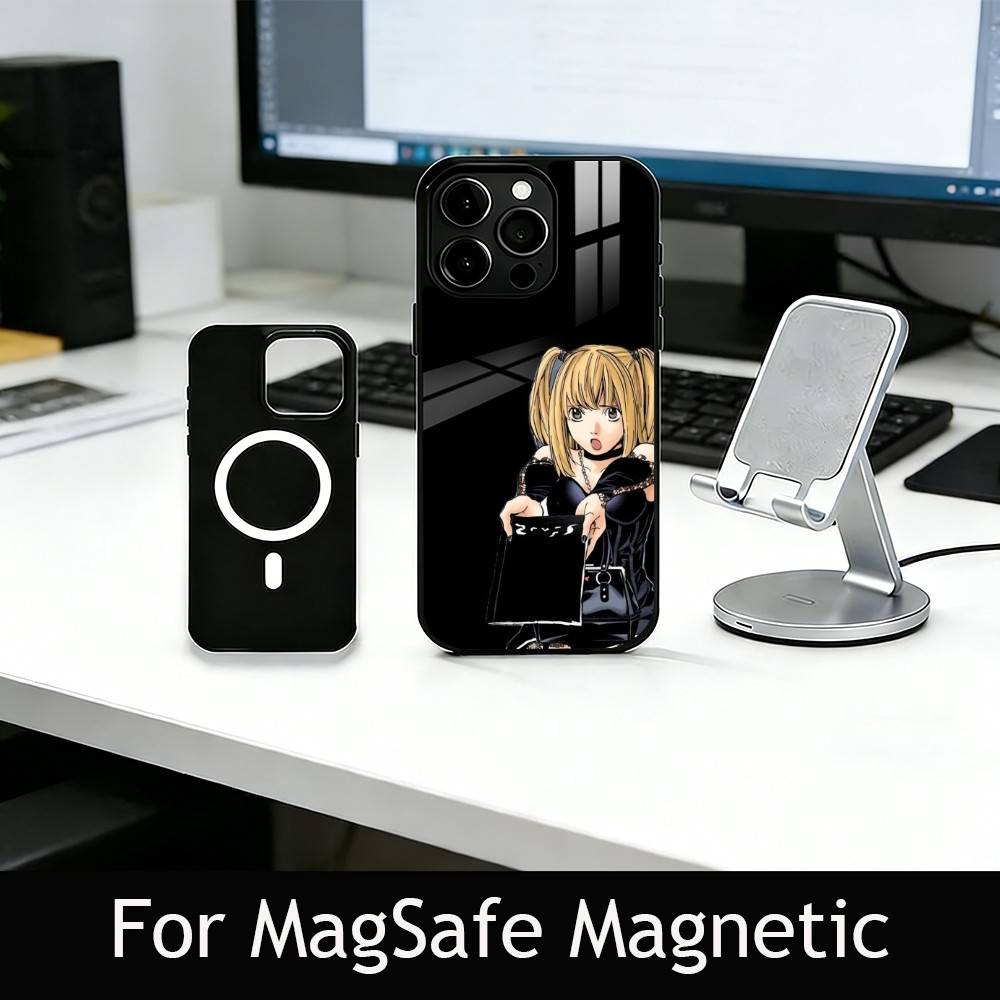Чехол для телефона Миса Аманэ для iPhone 17, 16, 15, 14, 13, 12, 11 Plus, Pro Магнитный для Magsafe Беспроводной Зарядки
