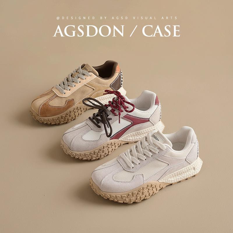 Платформа Augustine обувь Forrest Gump женская 2025 новая летняя обувь для тренировок и поездок на работу ретро спортивная маленькая белая повседневная обувь