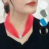 1Pc Sunscreen Scarves Magnetic Buckle Neck Brace Bright Color Scarf 2025 New Trend Necklace Elegant Women Fashion