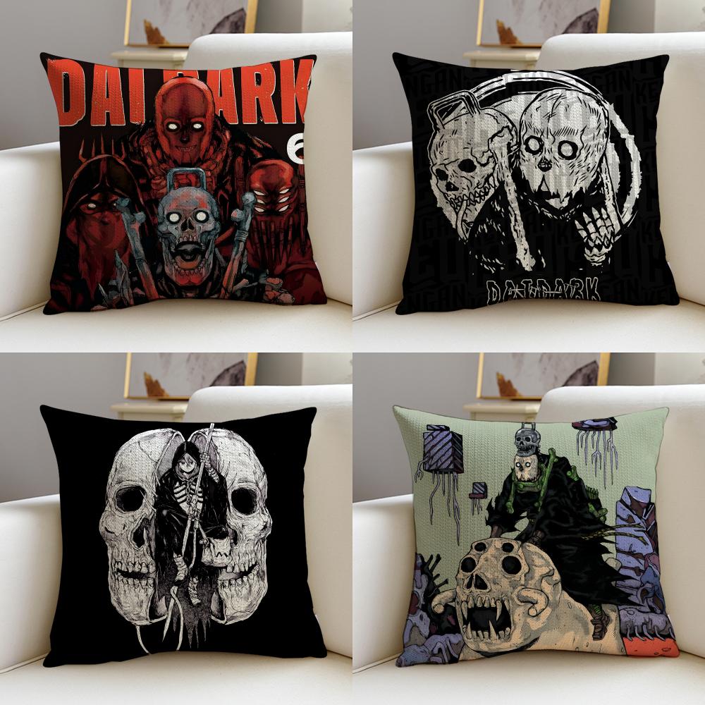 Dark DDai DarkS Cushion Cover Breathable and skinfriendly linen pillowcase square removable and washable cushion