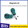 6*38 Short Cross-shaped Multifunctional Screwdriver with Magnetic Matching Screw Mini Screwdriver Chromium-vanadium Steel Cr_V