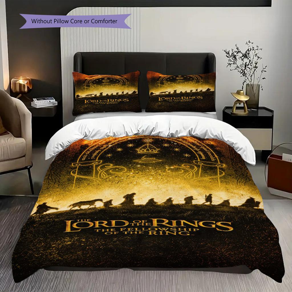 Hobbit Journey Bedding 1 Duvet Cover 2 Pillowcase Without Core Soft And Comfortable Duvet Cover And Pillowcase Bedding Set