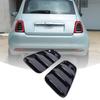 ABS Carbon Fiber/черный задний фонарь крышка декоративная наклейка для Fiat 500 Abarth 595 695 2016-2024 автомобильные внешние аксессуары