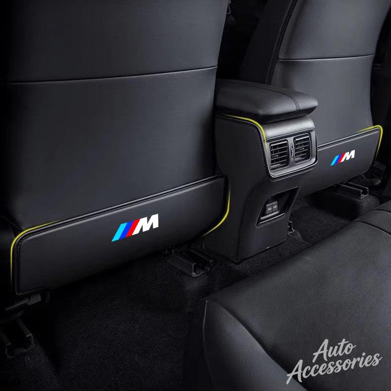 Car Seat Back Anti Kick Protector Mat Leather Prevent Dirty Pad For BMW M X1 X3 X5 X6 G20 G30 F10 F15 F30 X7 E39 E46 E87 E90 E92 FCT7