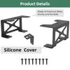 Space Efficient Under Desk Gaming Console Storage Desk Mount Bracket Metal Holder Easy Installation Storage For Gamers