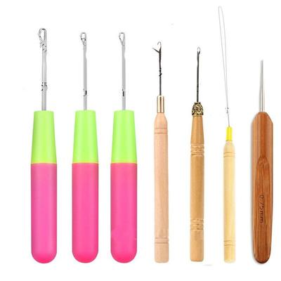 1 шт., игла для вязания крючком, игла для плетения волос, иглы для вязания крючком и иглы для Jumbo, инструменты для плетения волос, 7 стилей