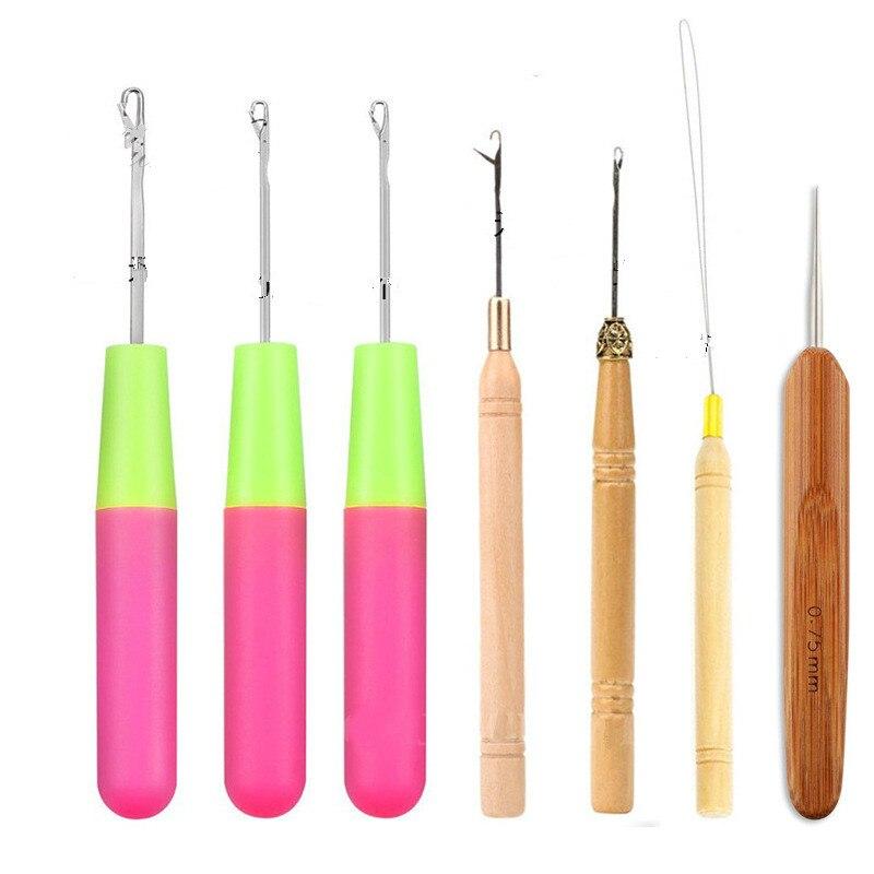 1Pc Crochet Hook Needle Hair Weaving Needle for Braids Knitting and Crochet Needles for Jumbo Braiding Twist Hair Tools 7 Style