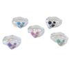 Gift Dream Colorful Leopard Creative Transparent Finger Ring Female Ring Heart Korean Style Ring