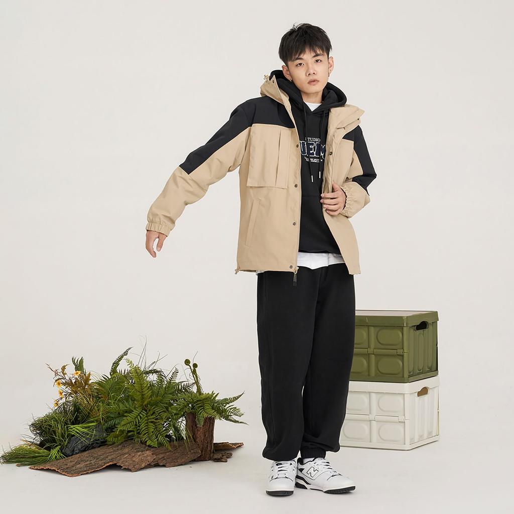 New Balance Куртки Мужские Хаки С Капюшоном Умеренные AMJ31304-BNN