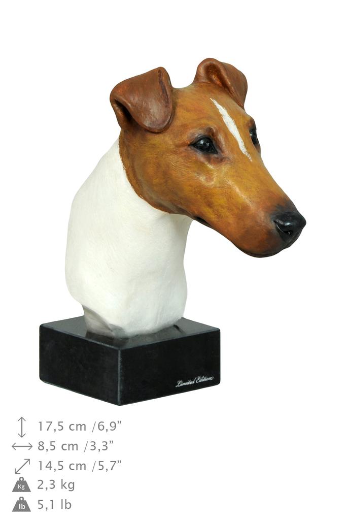 Fox Terrier Wire - Painted Figurine, Statue, Figure, Made by the Artist, Brand Art-Dog