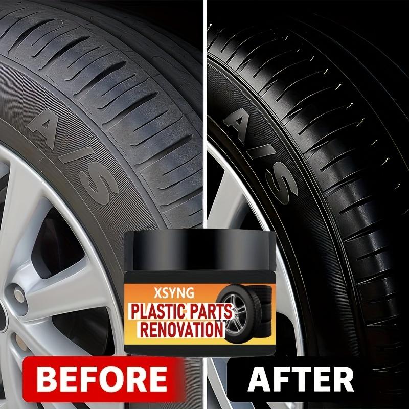 Car Plastic Renovator Wax, Scratch Repair for Car Bumpers and Interiors, Enhances Plastic and Restoration, Prevents Aging