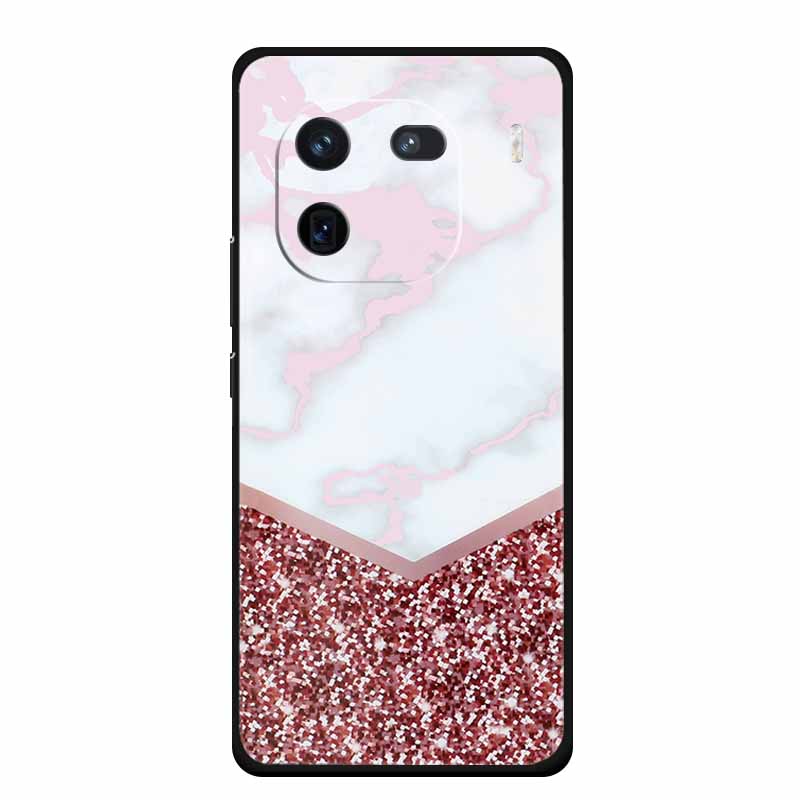 Чехол для Vivo iQOO 12 Мраморная расцветка Мягкий силикон ТПУ Чехлы для телефона Для Vivo iQOO 12 Pro 5G V2307A V2329A Цветной Новый чехол