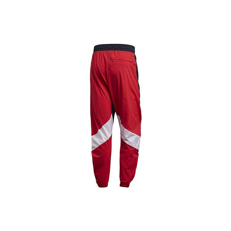 adidas Мужские спортивные брюки-джоггеры M O-образной формы, сшитые, сужающиеся к манжетам, из удобного трикотажа, красные с черным, FI4685