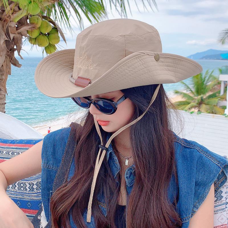 Западная ковбойская шляпа летняя уличная дышащая быстросохнущая панама для мужчин и женщин для кемпинга, альпинизма, защиты от солнца, рыбалки, шляпа с козырьком