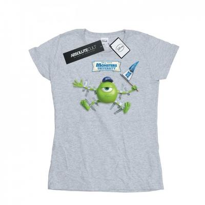 Женская/женская футболка Monsters University с лентой из хлопка Майка