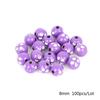 100 штук 8 мм блестящие акриловые бусины для изготовления ювелирных изделий DIY отдел браслетов ручной работы