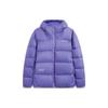 Li Ning CF Trace Short Hooded Letter Print Down Jacket Men Jacket Ocean-Crystal-Purple AYMT287-4